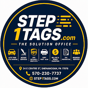 Step1Tags Notary and Auto Tags logo